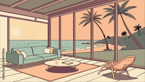 swimming pool at sunset