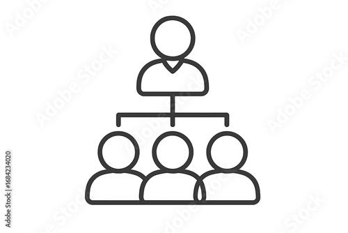 Vector illustration of users connected by a magnet icon symbolizing attraction and network influence for graphic design, web design, apps, advertising, marketing, and digital communication concepts