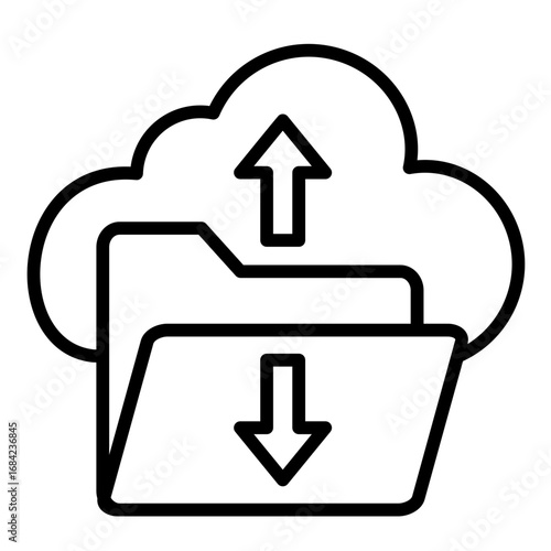 Cloud Service  Icon Set Multiple Style Collection