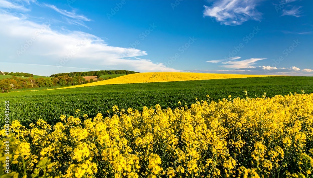 Obraz premium Colorful Field Landscape