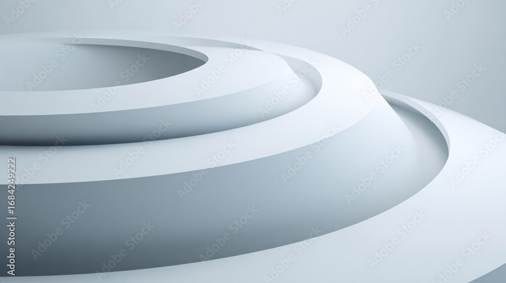 Obraz premium Abstract Light Blue Curved Background