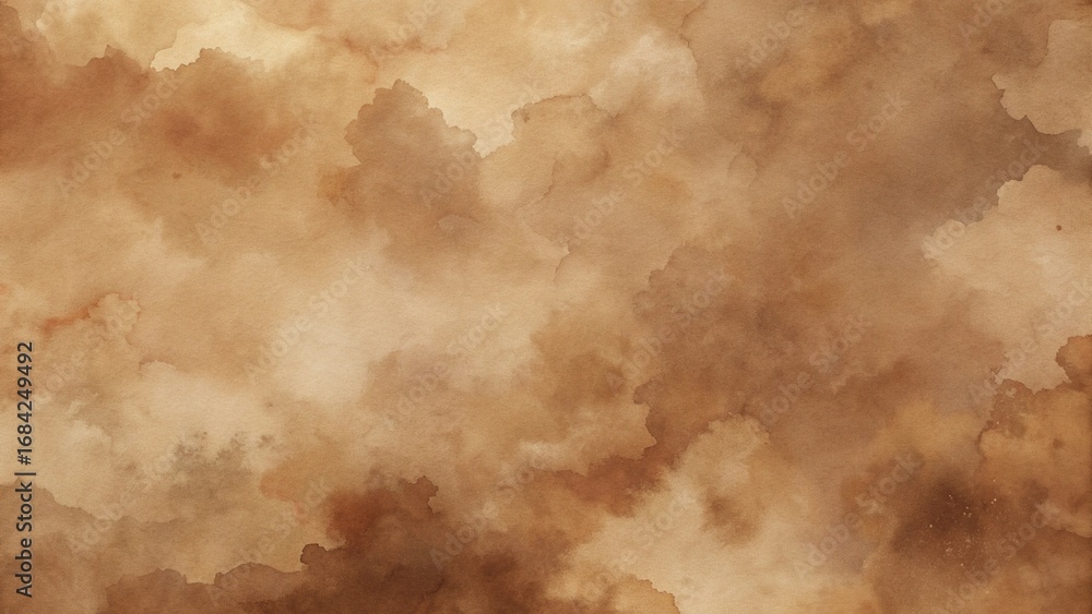 Obraz premium Watercolor Texture with Muted Earth Tones in Beige and Brown for Rustic Packaging