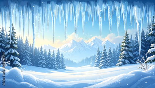 Winter wonderland vista