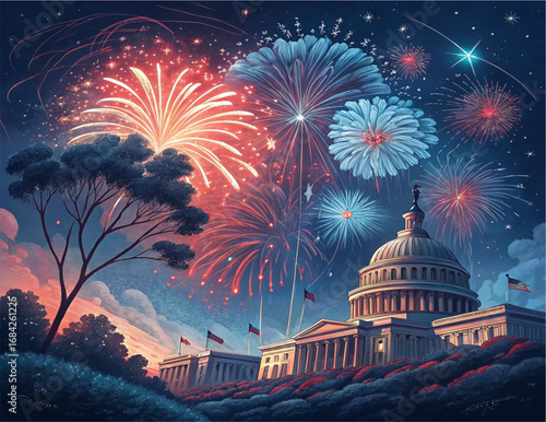 Patriotic Fireworks Show