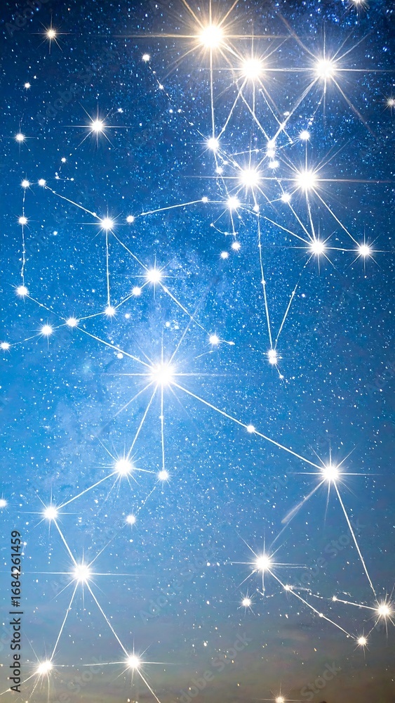 Fototapeta premium Starry network connection