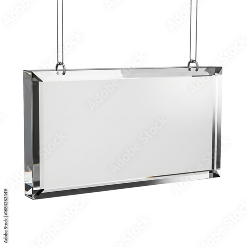 Modern, minimalist 3D glass plate, perfect for mockups, branding and personal or professional projects, isolated on a solid white background.