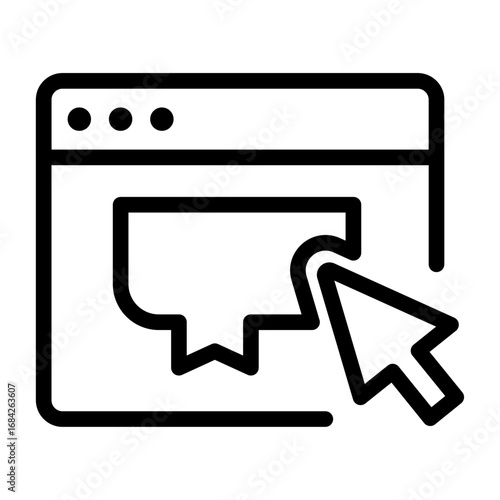 Click to Pay Line Icon of Micro-payments & Tipping Icon Set