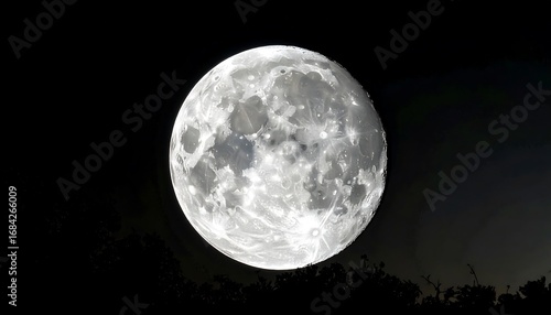 Full moon, high resolution, night sky
