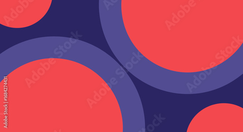Flat vector background with a clean, minimal composition and generous negative space in vibrant colors  
