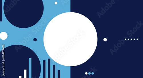 Flat vector background with minimal composition and generous negative space  