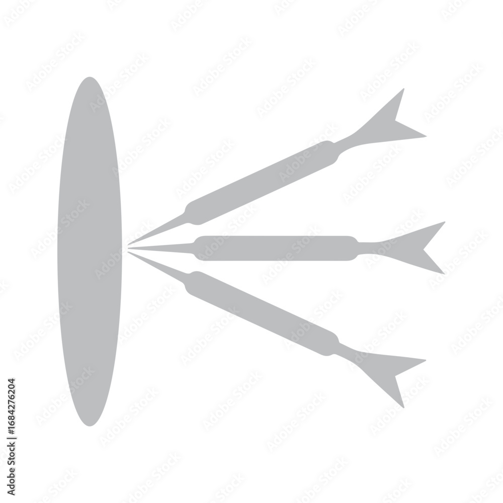 Obraz premium Dart Hits Target