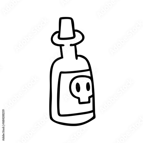 deadly potion icon line art