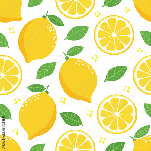 Lemon fruit icon seamless pattern background in flat style organic fruits vector illustration on isolated background vitamin c food sign business concept
4