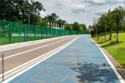 Wallpaper Mural New pathway and beautiful trees track for running or walking and cycling relax in the park Torontodigital.ca
