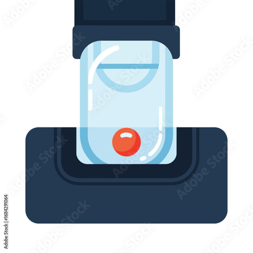 Close-up illustration of a car seatbelt mechanism with a safety latch.