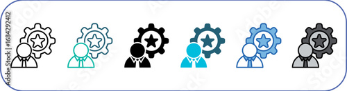 Stakeholder Icon Pack Multistyle Editable Stroke