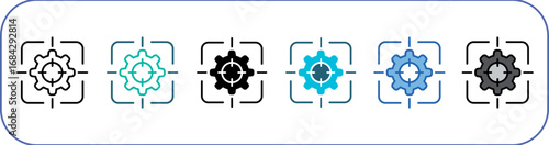 Accuracy Icon Pack Multistyle Editable Stroke