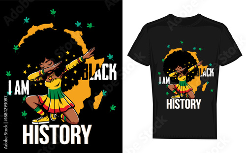 Black History Month Celebration with Kids Girls and Women Illustration