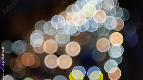 Night bokeh from car lights