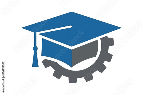 Technical Education Gear and Cap Logo