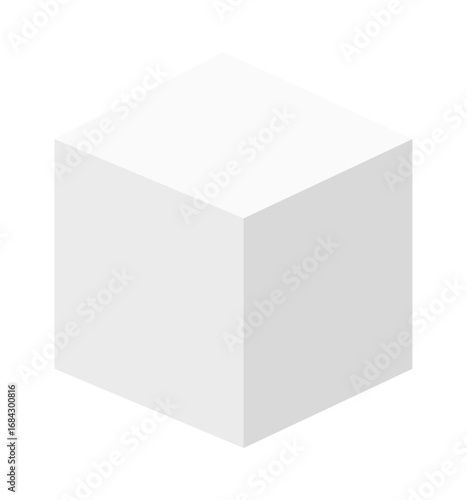 白い箱のイラスト　ベクター
