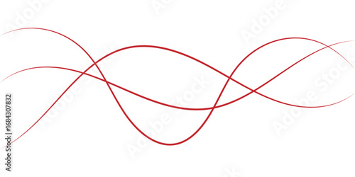 Line art striped graphic template. Curve wave seamless pattern. Minimalist abstract background with smooth wavy line patterns. eps 10