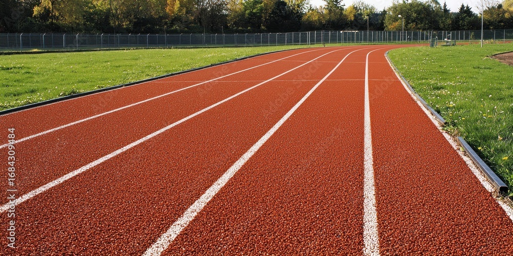 Fototapeta premium Running on a track