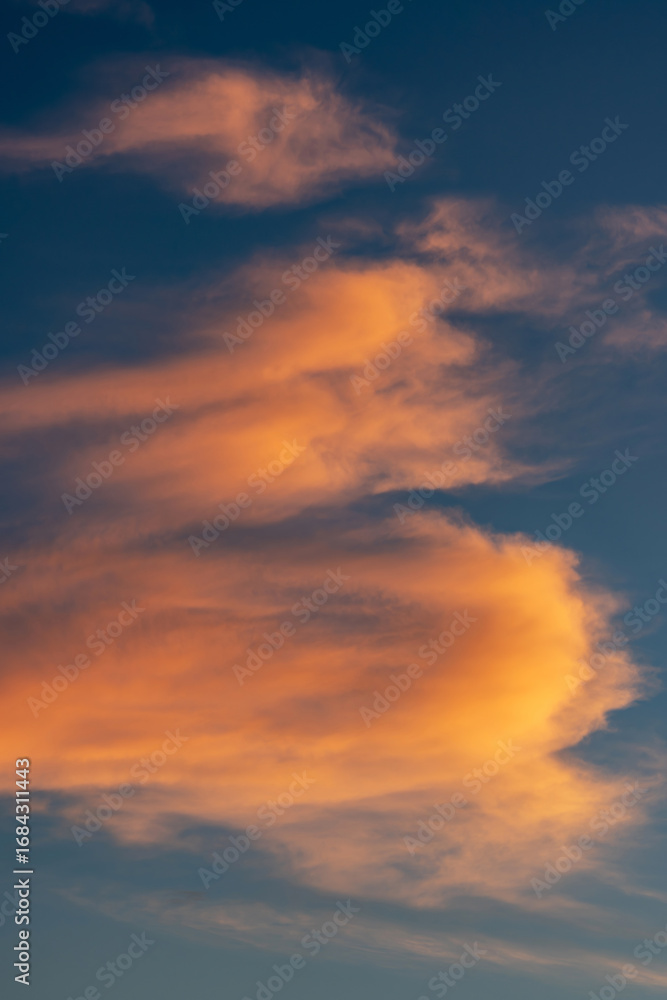 Fiery orange sunset sky. Beautiful sky Fiery orange sunset sky. Beautiful sky