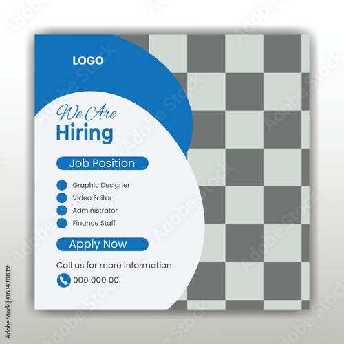  We are hiring job vacancy social media banner design