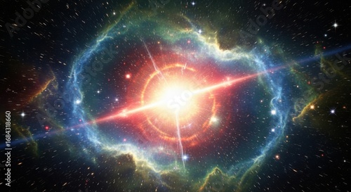 Stunning Cosmic Nebula Exploding with Brilliant Light