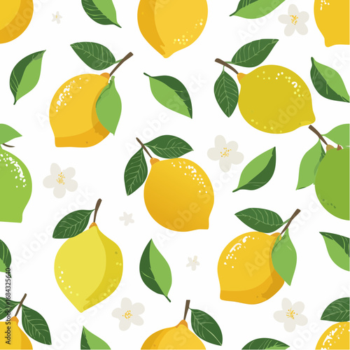 Lemon fruit icon seamless pattern background in flat style organic fruits vector illustration on isolated background vitamin c food sign business concept
2
