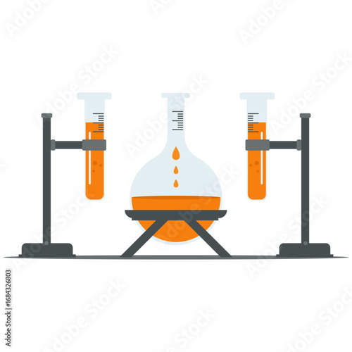 Glassware Laboratory Illustration
