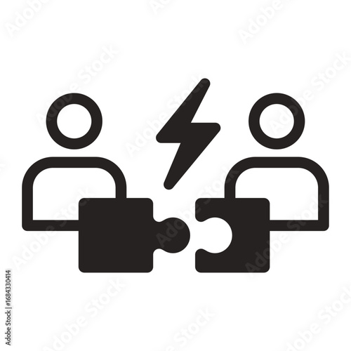 Problem Solving Icon of Conflict Resolution Icon Set