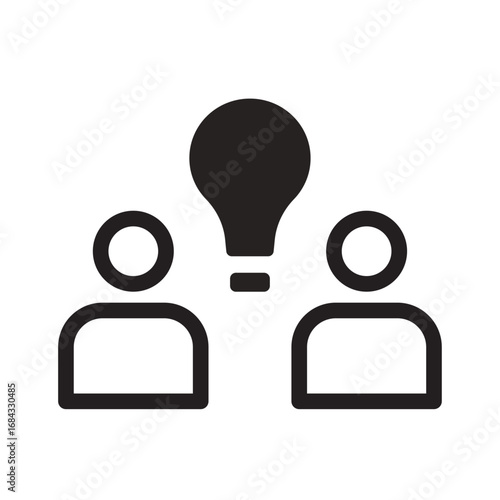 Brainstorming Icon of Conflict Resolution Icon Set