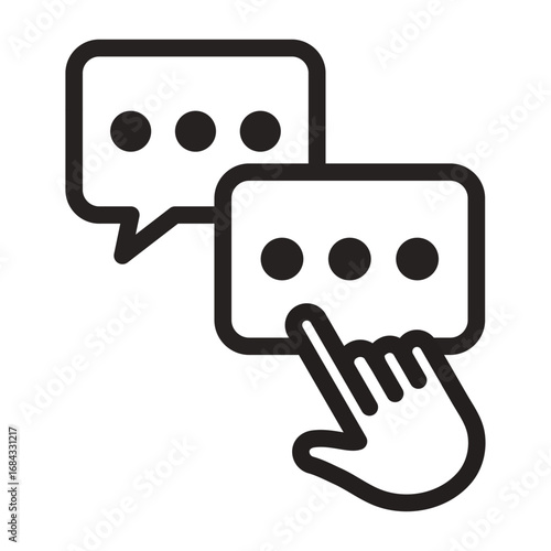 Feedback Exchange Giving Icon of Giving & Receiving Feedback Icon Set