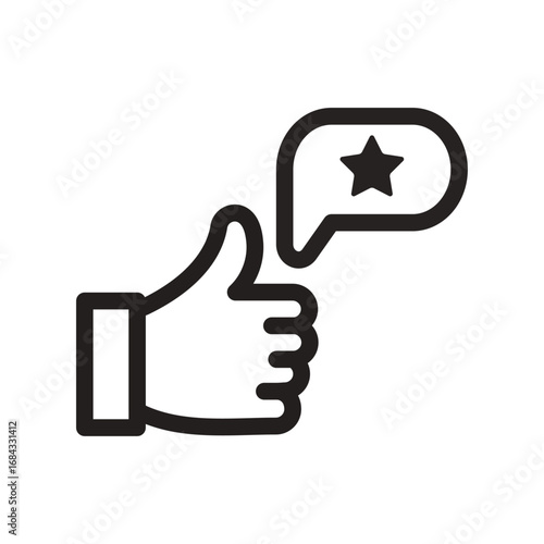 Positive Feedback Icon of Giving & Receiving Feedback Icon Set