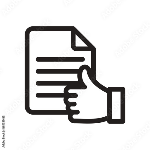 Written Review Icon of Giving & Receiving Feedback Icon Set