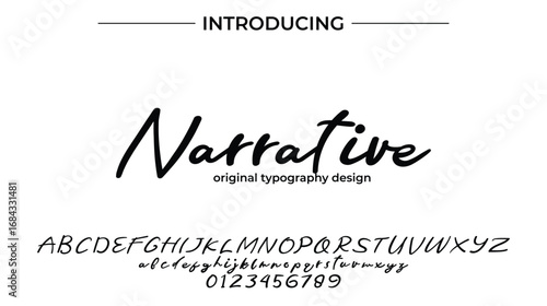 Narrative - Elegant Script Font for Smooth Handwritten Design and Creative Typography