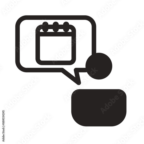 Schedule Chat Icon of Co-parenting Scheduling Apps Icon Set