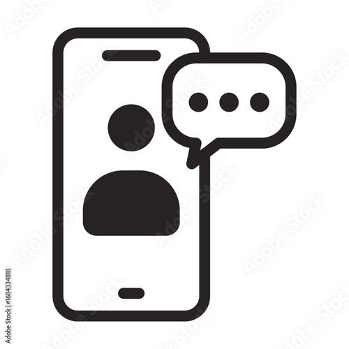 Quick Chat Icon of Remote Family Check In Icon Set