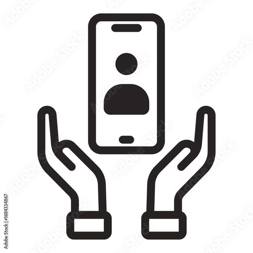 Safe Connection Icon of Remote Family Check In Icon Set