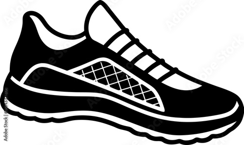 sport shoes vector illustration