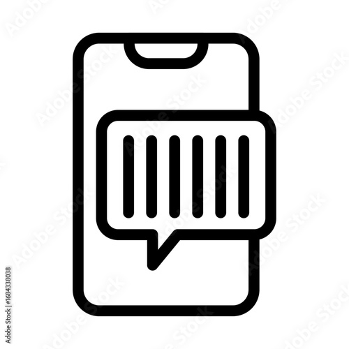 Boarding Confirmation Line Icon of Digital Boarding Passes Icon Set