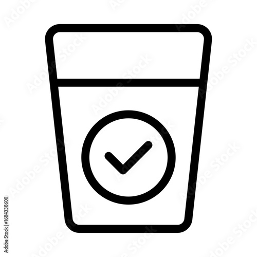 Drink Water Line Icon of Habit Stacking Icon Set