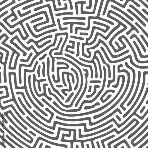 Abstract vector background design with maze mosaic texture good cover for book on psychology creative problem solving logical thinking study of human relations
4