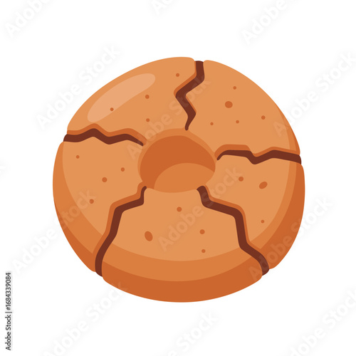 ghriba 2d vector illustration isolated white background