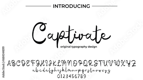 Captivate - Elegant Script Font for Smooth Handwritten Design and Creative Typography
