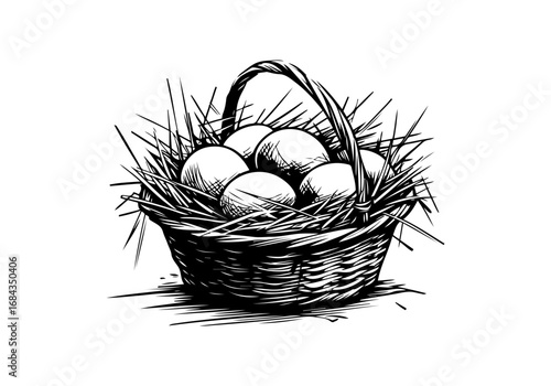 Egg hand drawn sketch vector illustration