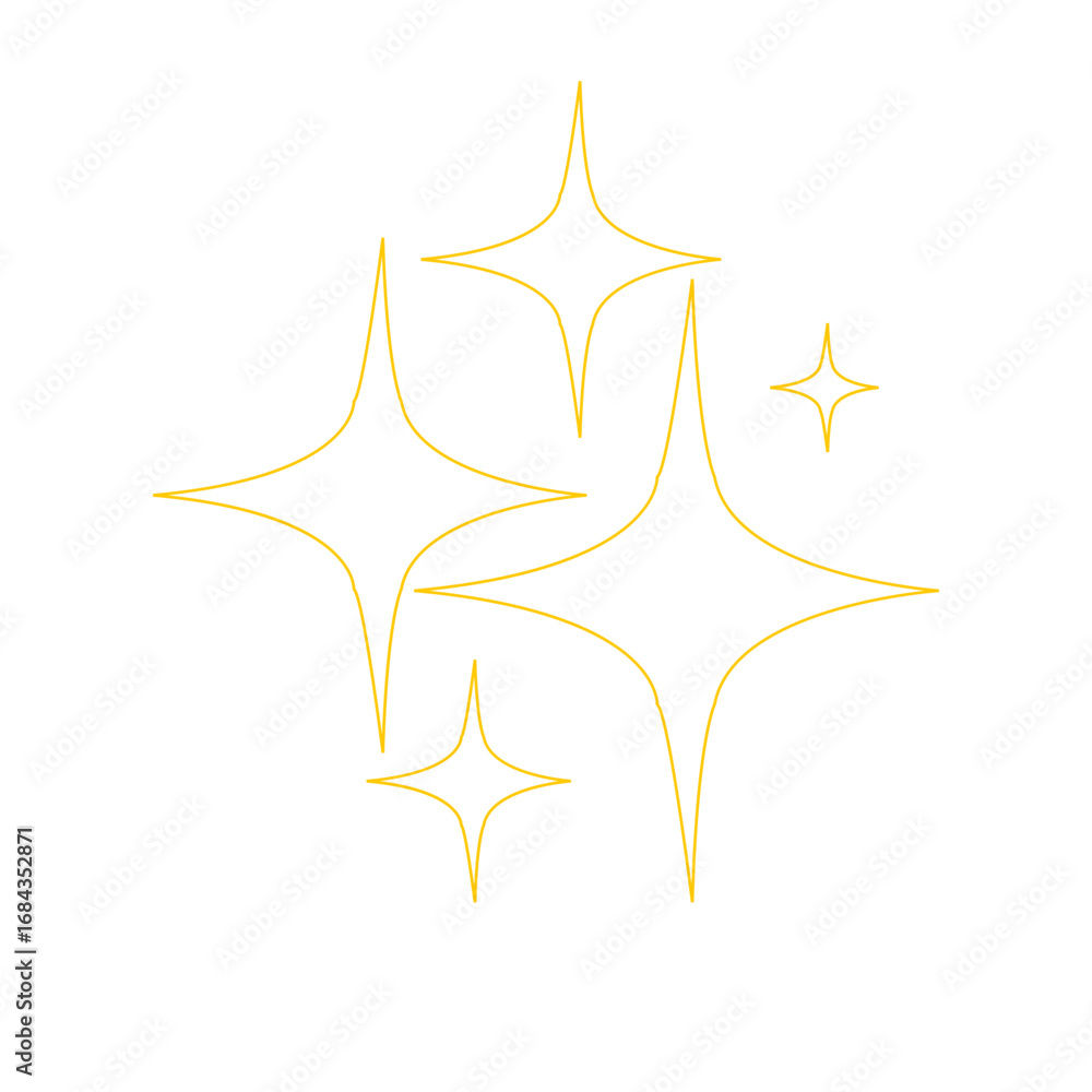 Obraz premium Line Sparkle Shape