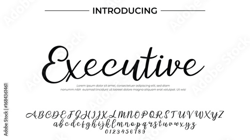 Executive - Elegant Script Font for Smooth Handwritten Design and Creative Typography